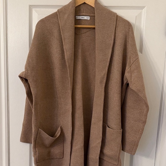 Mango Tan Longline Cardigan - Picture 2 of 2